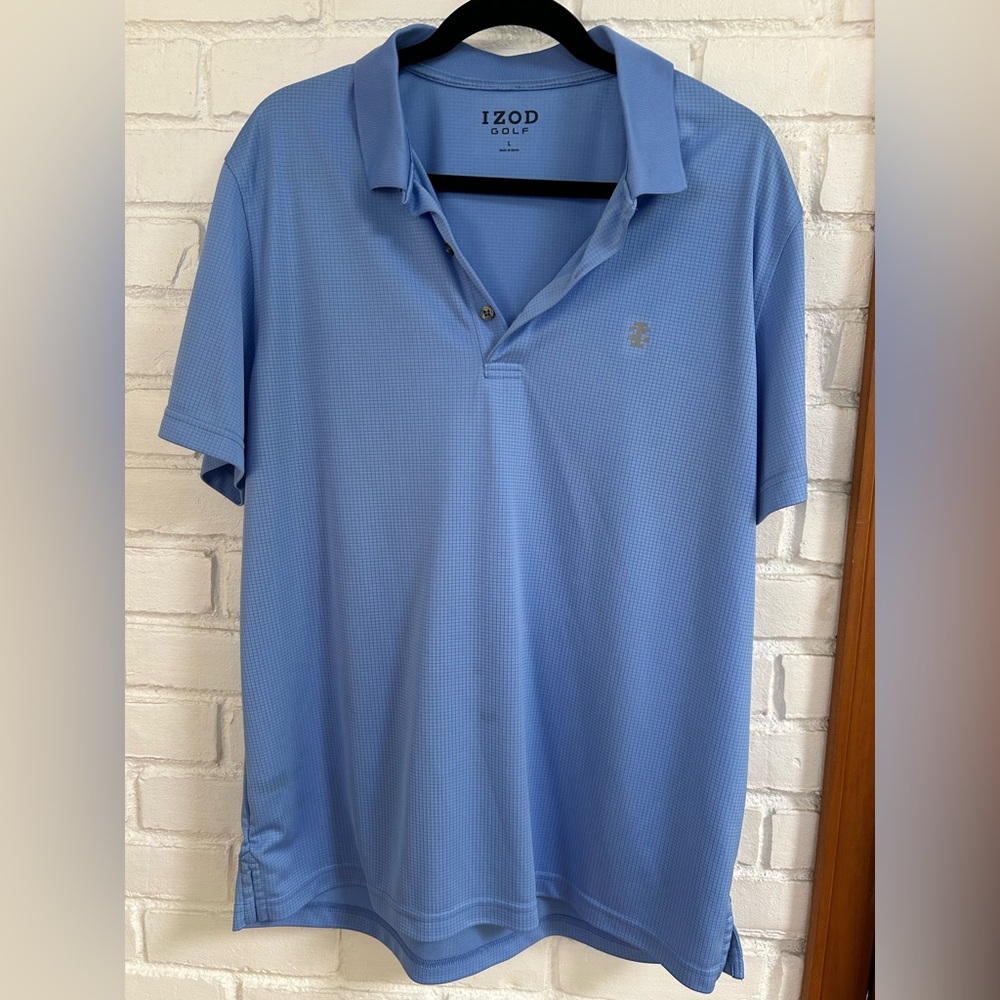 IZOD Golf Performance Golf Grid Short-Sleeve